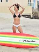 Brooke Burke Booty in Bikini at the Beach in Malibu