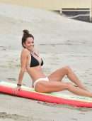 Brooke Burke Booty in Bikini at the Beach in Malibu