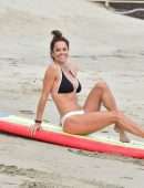 Brooke Burke Booty in Bikini at the Beach in Malibu