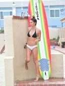 Brooke Burke Booty in Bikini at the Beach in Malibu