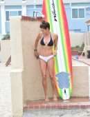 Brooke Burke Booty in Bikini at the Beach in Malibu