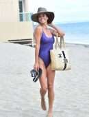 Brooke Burke Booty in Swimsuit at the Beach in Malibu