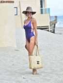 Brooke Burke Booty in Swimsuit at the Beach in Malibu