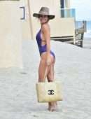 Brooke Burke Booty in Swimsuit at the Beach in Malibu