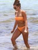 Cathy Hummels in Bikini On the Beach in Miami