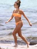 Cathy Hummels in Bikini On the Beach in Miami