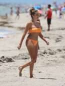 Cathy Hummels in Bikini On the Beach in Miami
