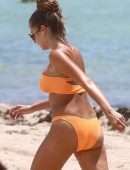 Cathy Hummels in Bikini On the Beach in Miami