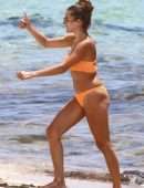 Cathy Hummels in Bikini On the Beach in Miami