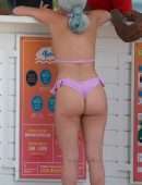 Chanel West Coast in Thong Bikini at Miami Beach