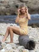 Charlotte McKinney Wardrobe Malfunction at a Beach in Los Angeles