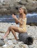 Charlotte McKinney Wardrobe Malfunction at a Beach in Los Angeles
