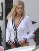 Charlotte McKinney Wardrobe Malfunction at a Beach in Los Angeles