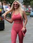 Christine McGuinness Outside a Gym in Cheshire