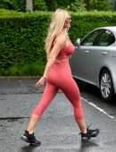 Christine McGuinness Outside a Gym in Cheshire