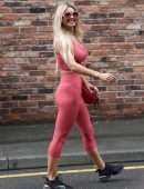 Christine McGuinness Outside a Gym in Cheshire
