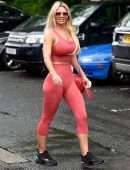 Christine McGuinness Outside a Gym in Cheshire