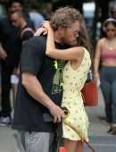 Emily Ratajkowski Wearing a Yellow Dress in NYC