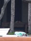 Emma Watson in Bikini at a Pool in Cabo