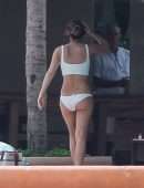 Emma Watson in Bikini at a Pool in Cabo