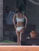 Emma Watson in Bikini at a Pool in Cabo
