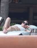 Emma Watson in Bikini at a Pool in Cabo