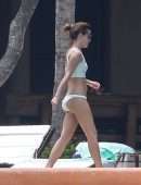 Emma Watson in Bikini at a Pool in Cabo