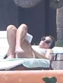 Emma Watson in Bikini at a Pool in Cabo