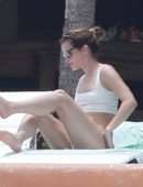 Emma Watson in Bikini at a Pool in Cabo