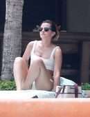 Emma Watson in Bikini at a Pool in Cabo