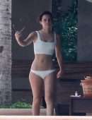 Emma Watson in Bikini at a Pool in Cabo