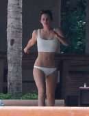 Emma Watson in Bikini at a Pool in Cabo