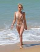 Georgia Harrison in Bikini at a Beach in Portugal