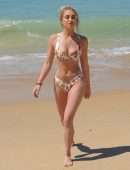 Georgia Harrison in Bikini at a Beach in Portugal