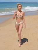Georgia Harrison in Bikini at a Beach in Portugal