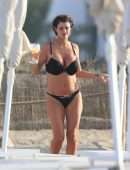Helen Wood in Bikini on Holiday at a Beach Club in Ibiza