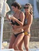 Helen Wood in Bikini on Holiday at a Beach Club in Ibiza