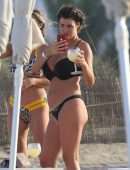 Helen Wood in Bikini on Holiday at a Beach Club in Ibiza