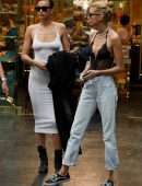Irina Shayk and Stella Maxwell Out in Florence