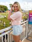 Iskra Lawrence at American Eagle at NYC’s Governors Ball 2019
