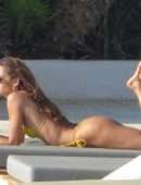 Izabel Goulart Booty in Thong Bikini in Mykonos