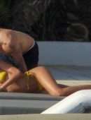 Izabel Goulart Booty in Thong Bikini in Mykonos