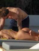 Izabel Goulart Booty in Thong Bikini in Mykonos