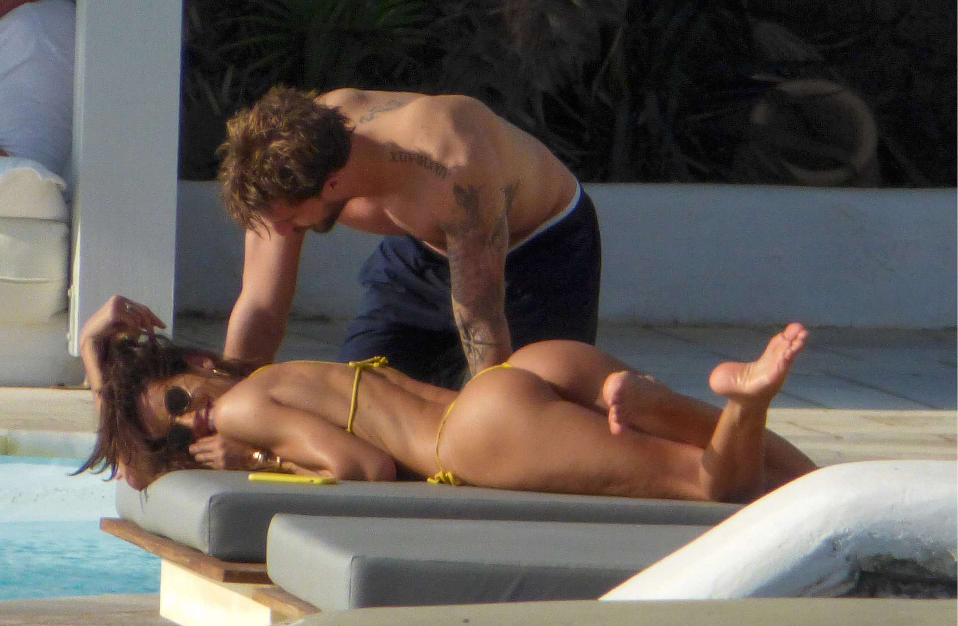 Izabel Goulart Booty in Thong Bikini in Mykonos