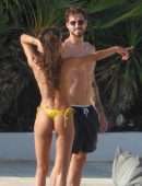Izabel Goulart Booty in Thong Bikini in Mykonos