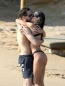 Izabel Goulart in Bikini on the Beach in Mykonos