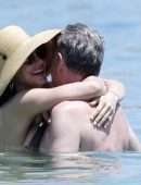 Katharine McPhee in Bikini at a Beach in Mykonos