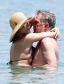 Katharine McPhee in Bikini at a Beach in Mykonos