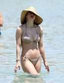 Katharine McPhee in Bikini at Beach in Mykonos, Greece