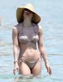Katharine McPhee in Bikini at Beach in Mykonos, Greece